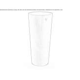 Tall round flower pot made of polyethylene Loxstedt
