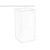 Square flower pot made of polyethylene Guacui