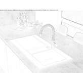 1 1/2 bowl sink with drainer Gizycko