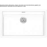 Built-in single stainless steel sink Sorano