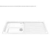 Built-in stainless steel sink Zory