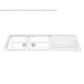 2-bowl built-in stainless steel sink Zory