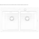 Built-in stainless steel sink Crick