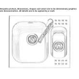 Built-in stainless steel sink with a capacity of 1 1/2 bowls Ermlitz