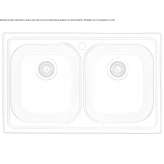 Built-in stainless steel sink Patrida