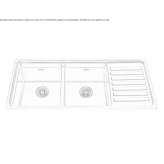 2-bowl built-in stainless steel sink Zory