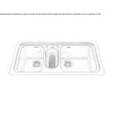 2-bowl built-in stainless steel sink Zory