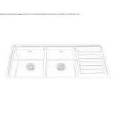 2-bowl built-in stainless steel sink Zory