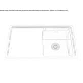 Built-in stainless steel sink Zory