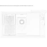 Built-in single stainless steel sink Prades