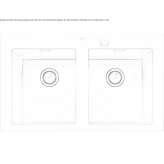 Built-in stainless steel sink Ezhva