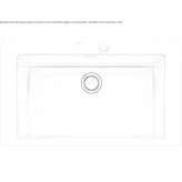 Built-in single stainless steel sink Ezhva