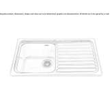 Built-in stainless steel sink Zory