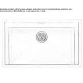 Built-in single stainless steel sink Sauzet