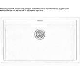 Single built-in stainless steel sink Sorano