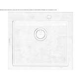 Single built-in stainless steel sink Bacanora
