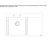 Stainless steel undermount sink with drainer Ringelai