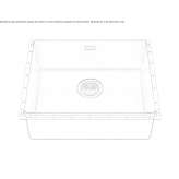 Built-in stainless steel sink Toxtla