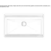Single undermount stainless steel sink Kirovo