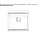 Single undermount stainless steel sink Kirovo