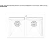 2-bowl stainless steel concealed sink Chaltyr