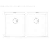 2-bowl built-in stainless steel sink Penicuik