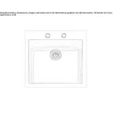 Single built-in stainless steel sink Khebda