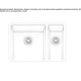 1/2 bowls under the stainless steel sink Khebda