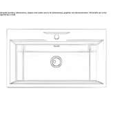 Single built-in stainless steel sink Gondrin