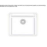 Single undermount stainless steel sink Khebda