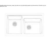 2-bowl stainless steel concealed sink Glazov