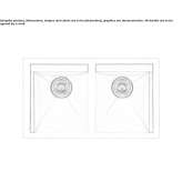 2-bowl stainless steel suspended sink Chaltyr
