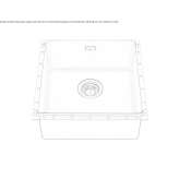 Built-in stainless steel sink Toxtla