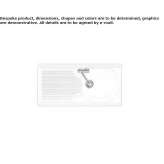 Single built-in sink with drainer Kozhanka