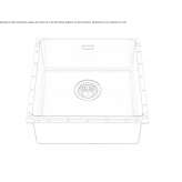 Built-in stainless steel sink Toxtla