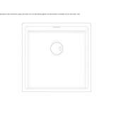 Single built-in stainless steel sink Penicuik