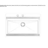 Single undermount stainless steel sink Kirovo