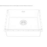 Built-in stainless steel sink Toxtla
