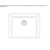 Single undermount stainless steel sink Khebda