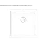 Single built-in stainless steel sink Penicuik