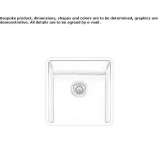 Single undermount stainless steel sink Khebda