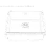 Built-in stainless steel sink Toxtla