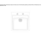 Single built-in stainless steel sink Khebda
