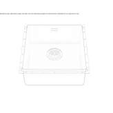Built-in stainless steel sink Toxtla