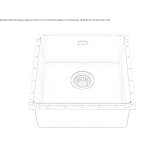 Built-in stainless steel sink Toxtla