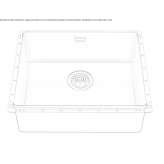 Built-in stainless steel sink Toxtla