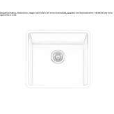 Single undermount stainless steel sink Khebda