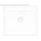 Single built-in stainless steel sink Tavo