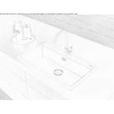 Single built-in cubicle sink Todwick