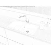 2-bowl built-in citrate sink Mirebeau
